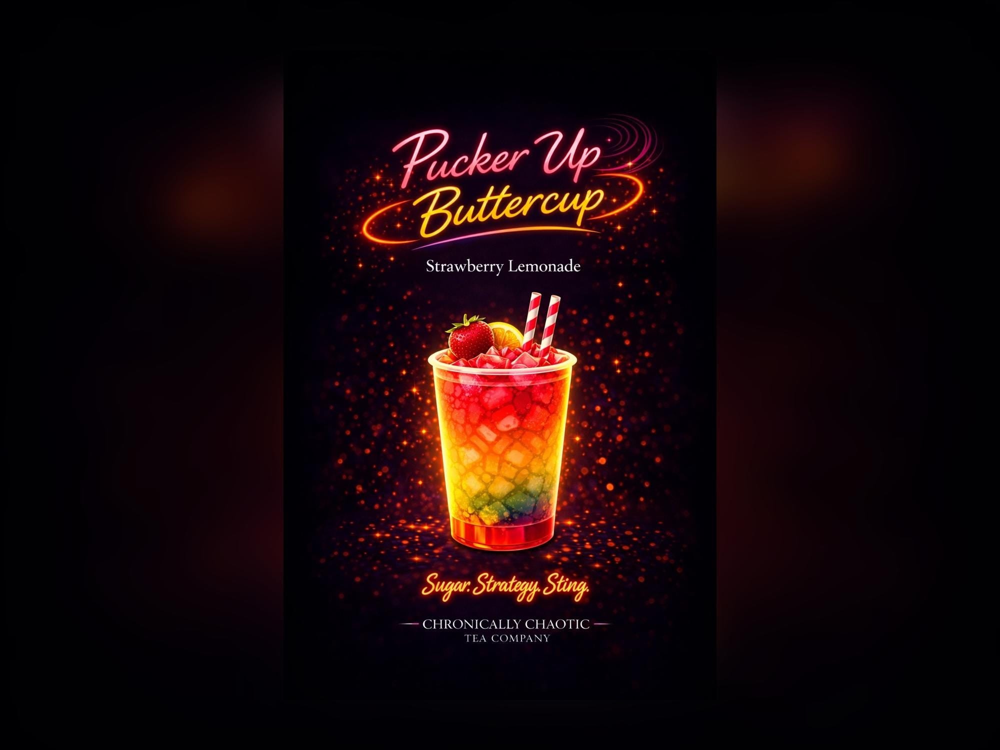 Pucker Up Buttercup- Strawberry Lemonade