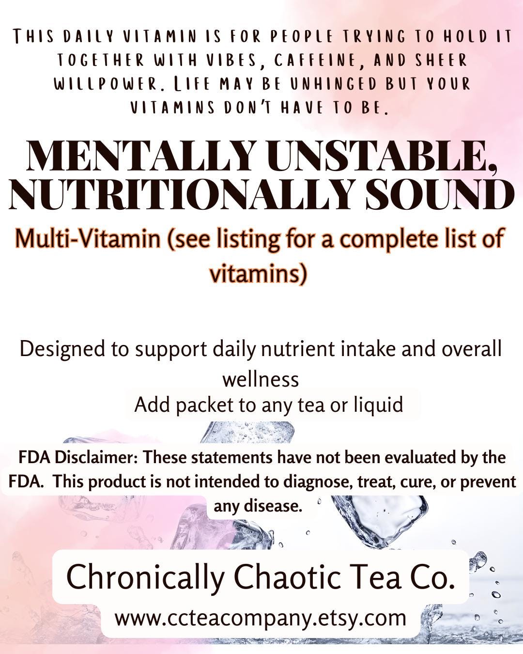 Mentally Unstable,  Nutritionally Sound