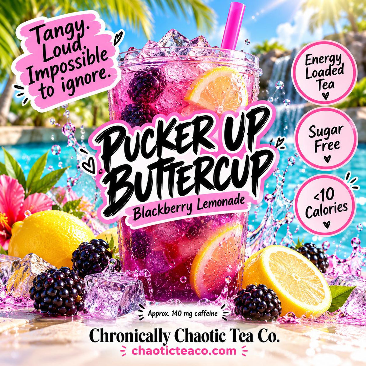 Pucker Up Buttercup- Blackberry Lemonade __etsy:8635442504