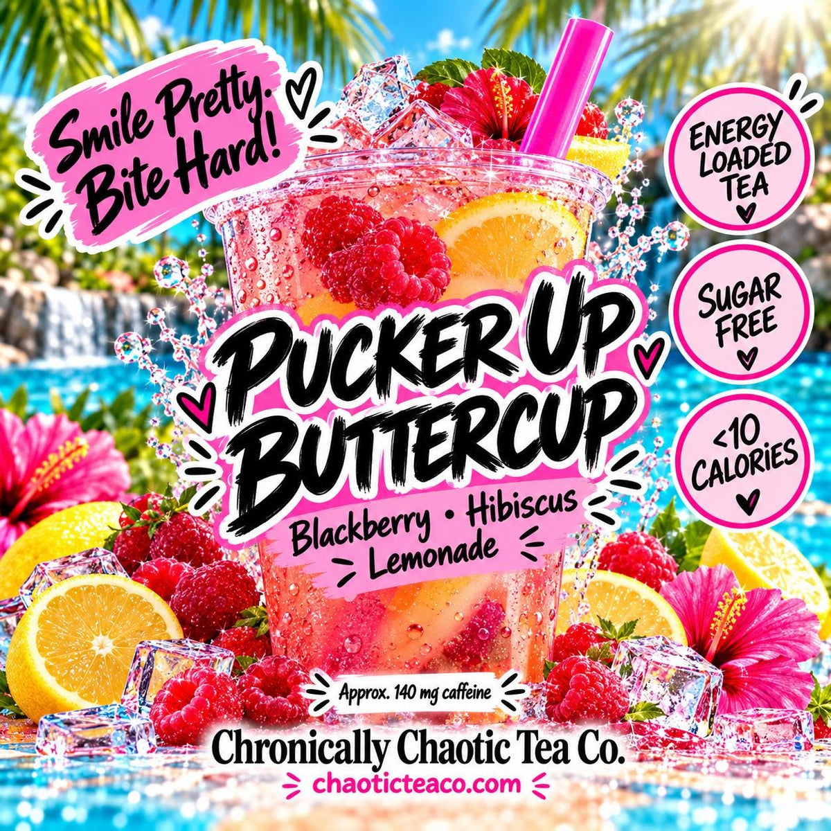 Pucker Up Buttercup - Blackberry Hibiscus Lemonade __etsy:8635600162