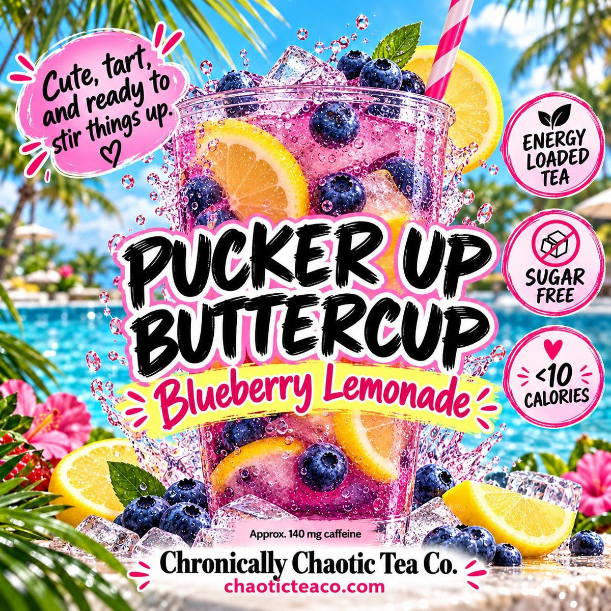 Pucker Up Buttercup- Blueberry Lemonade __etsy:8635602204