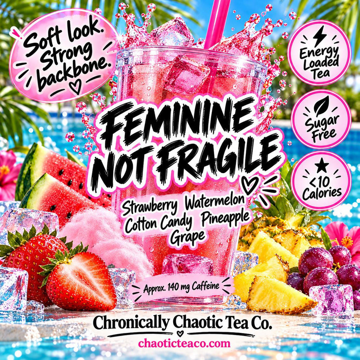 Feminine Not Fragile __etsy:8680012893